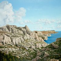 Là-bas c'est Cassis, huile sur toile, 50x61cm, 1996