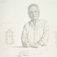 Portrait d'Émile Savoye, 77 ans, 2007, crayon sur papier, 101x123
