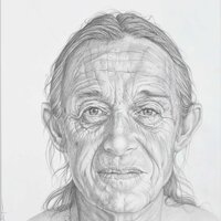 Autoportrait 2, 2011, crayon sur papier, 50x65cm