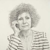 Portrait d'Annette Mivière, crayon sur papier, 60x75cm, 2013